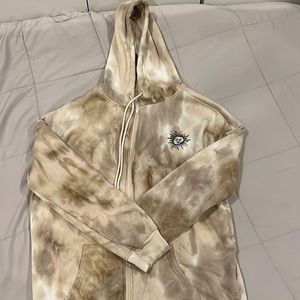 Astrology Tie Dye zip up sweatshirt